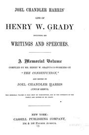Cover of: Life of Henry W. Grady: including his writings and speeches
