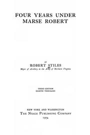Cover of: Four years under Marse Robert
