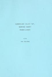 Cover of: Cumberland Valley township, Bedford county, Pennsylvania, tax records