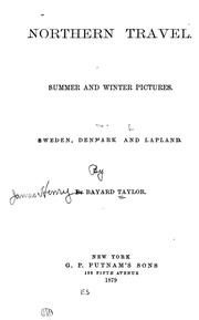 Cover of: Northern travel by Bayard Taylor