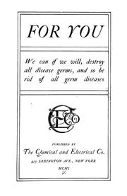 Cover of: For you | Chemical and Electrical Co., New York.