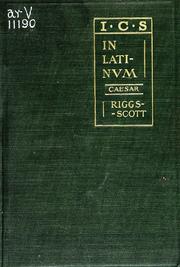 Cover of: In latinum (Cæsar): for academies and high schools