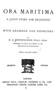 Cover of: Ora maritima: a Latin story for beginners, with grammar and exercises
