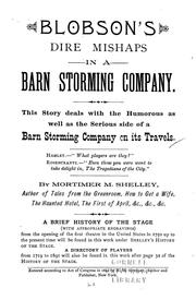 Cover of: Blobson's dire mishaps in a barn storming company