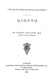 Cover of: Giotto