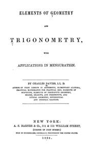 Cover of: Elements of geometry & trigonometry ... by A. M. Legendre