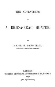 Cover of: The adventures of a bric-a-brac hunter