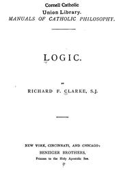 Cover of: Logic by Richard F. Clarke