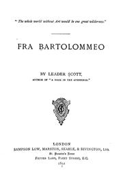 Cover of: Fra Bartolommeo