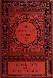 Cover of: David Cox and Peter De Wint