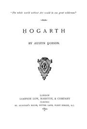 Cover of: Hogarth by Austin Dobson