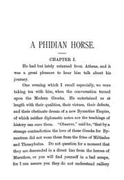 Cover of: Phidian horse: art & archaeology of the Acropolis; from the French