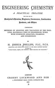 Cover of: Engineering chemistry: a practical treatise for the use of analytical chemists, engineers, ironmasters, iron founders, students, and others