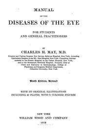 Cover of: Manual of the diseases of the eye for students and general practitioners