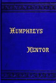 Cover of: Humphreys' homeopathic mentor: or, Family adviser in the use of specific homeopathic medicine