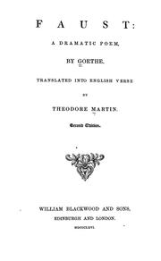 Cover of: Faust by Johann Wolfgang von Goethe