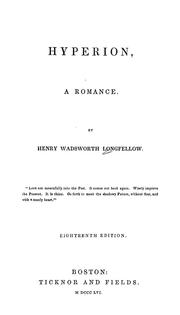 Cover of: Hyperion by Henry Wadsworth Longfellow