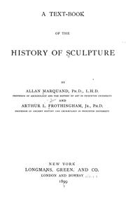 Cover of: A text-book of the history of sculpture