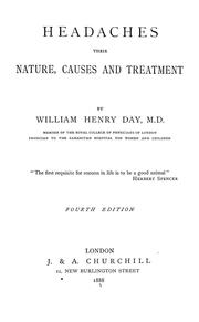 Cover of: Headaches, their nature, causes, and treatment