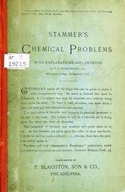 Cover of: Chemical problems by Karl Stammer, Karl Stammer