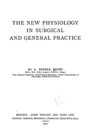 Cover of: The new physiology in surgical and general practice