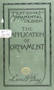 Cover of: The application of ornament