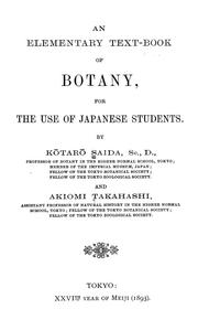 Cover of: An elementary text-book of botany by Kōtarō Saida