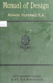 Cover of: Manual of design
