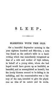 Cover of: Sleep; or, The hygiene of the night