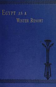 Cover of: Egypt as a winter resort