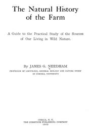 Cover of: The natural history of the farm by Needham, James G.