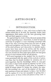 Cover of: Astronomy for students and general readers