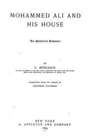 Cover of: Mohammed Ali and his house by Luise Mühlbach, Chapman Coleman, Luise Mühlbach