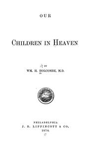 Cover of: Our children in heaven