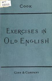 Cover of: Exercises in old English by Albert Stanburrough Cook