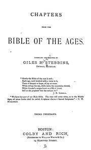 Cover of: Chapters from the bible of the ages