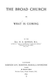 Cover of: Broad church; or, What is coming