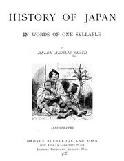 Cover of: History of Japan: in words of one syllable ; illustrated