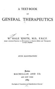 Cover of: A text-book of general therapeutics