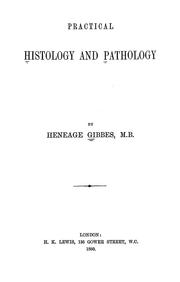 Cover of: Practical histology and pathology