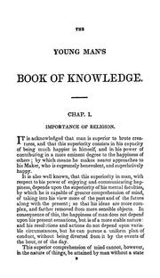 Cover of: The young man's book of knowledge: containing a familiar view of the importance of religion ...
