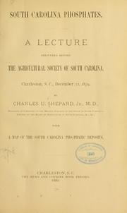Cover of: South Carolina phosphates. | Shepard, Charles Upham