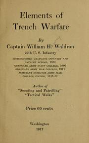Cover of: Elements of trench warfare