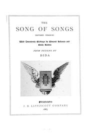 Cover of: The song of songs (revised edition): with twenty-six etchings