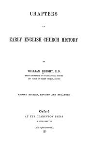 Cover of: Chapters of early English church history