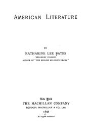 Cover of: American literature by Katharine Lee Bates
