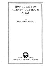 Cover of How to live on 24 hours a day