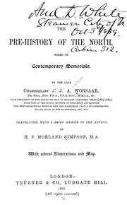 Cover of: The pre-history of the North | Jens Jacob Asmussen Worsaae