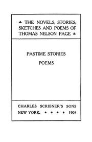 Cover of: Pastime stories: poems