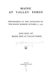 Cover of: Maine at Valley Forge | Sons of the American Revolution. Maine Society.